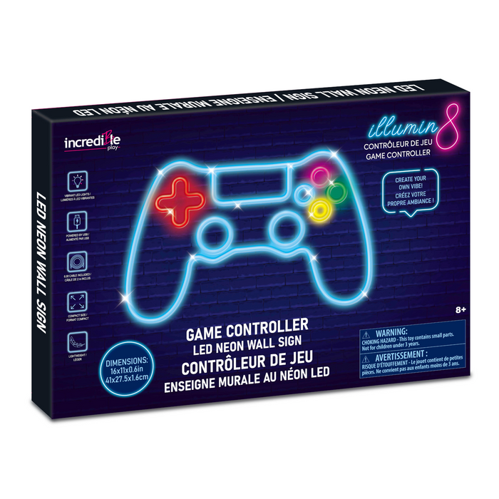 1 | Game Controller Neon LED Wall Sign
