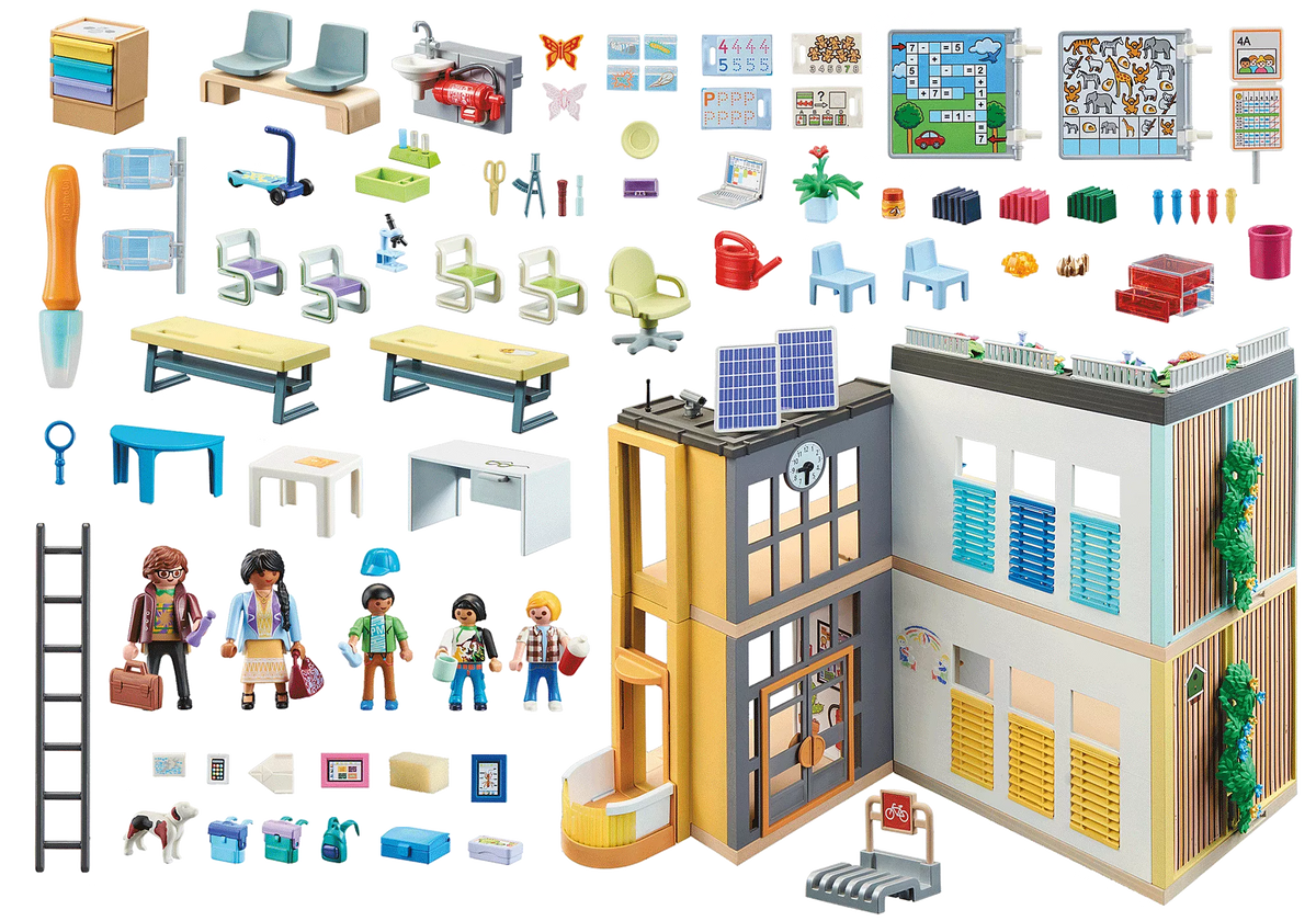 Playmobil - 71327 | City Life: Large School – Castle Toys