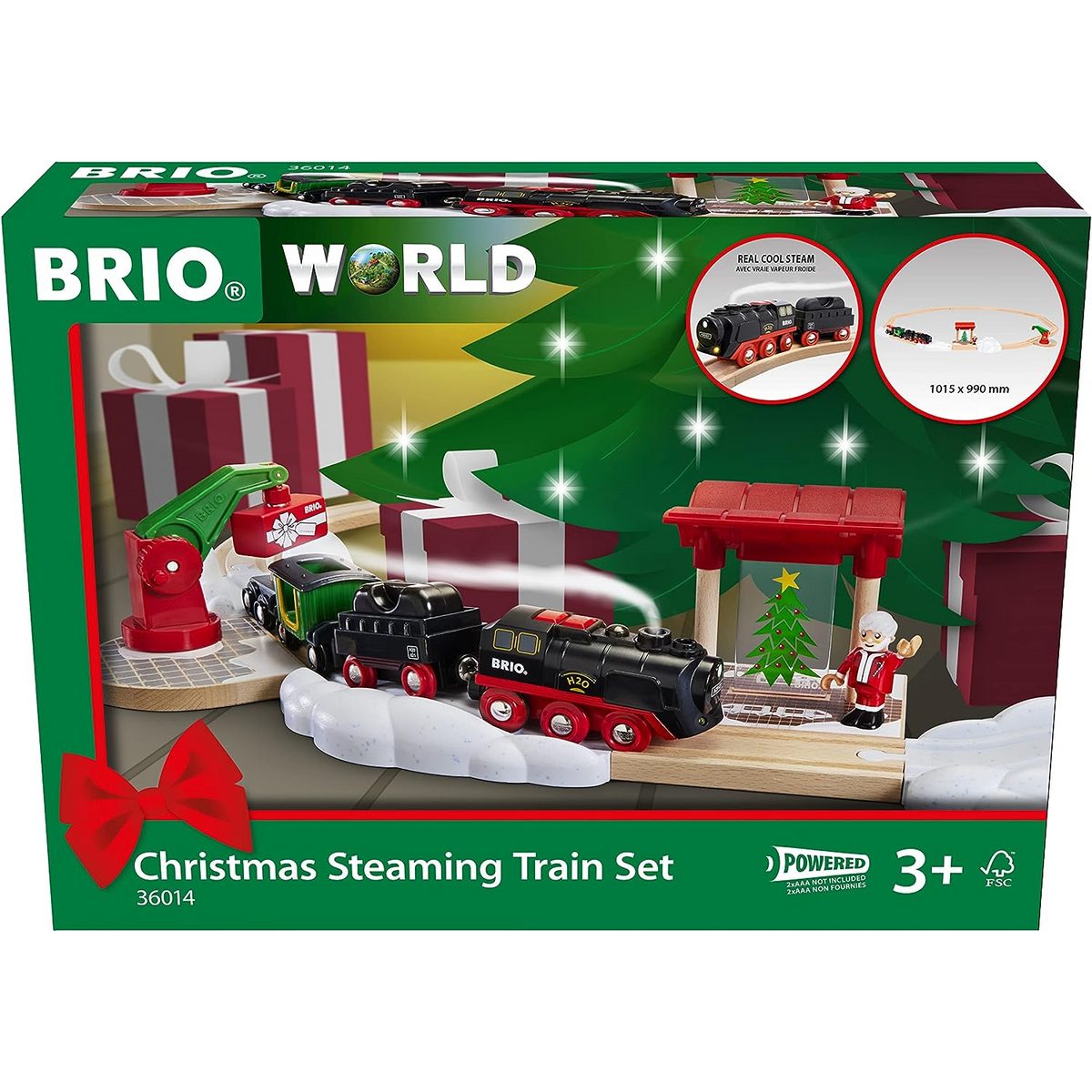 Brio World - 33720 Safari Railway Set | 17 Piece Train Toy With Accessories  And Wooden Tracks For Kids Ages 3 And Up