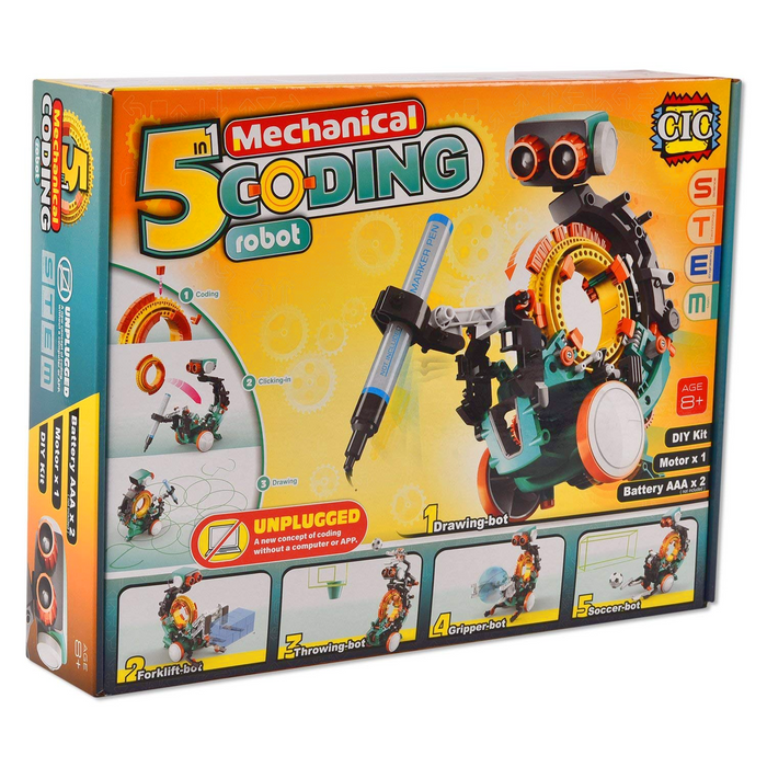 2 | 5 in 1 Mechanical Coding Robot