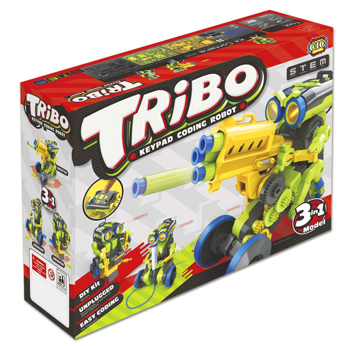 1 | Tribo, 3 in 1 Keypad Coding Robot