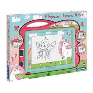 Clementoni - 18569 | Magnetic Drawing Board - Unicorns