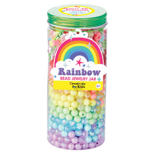 5 | Rainbow Bead Jewelry Jar
