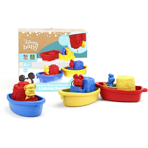 Green Toys - DLBT-1583 | Mickey Mouse & Friends Linking Boats