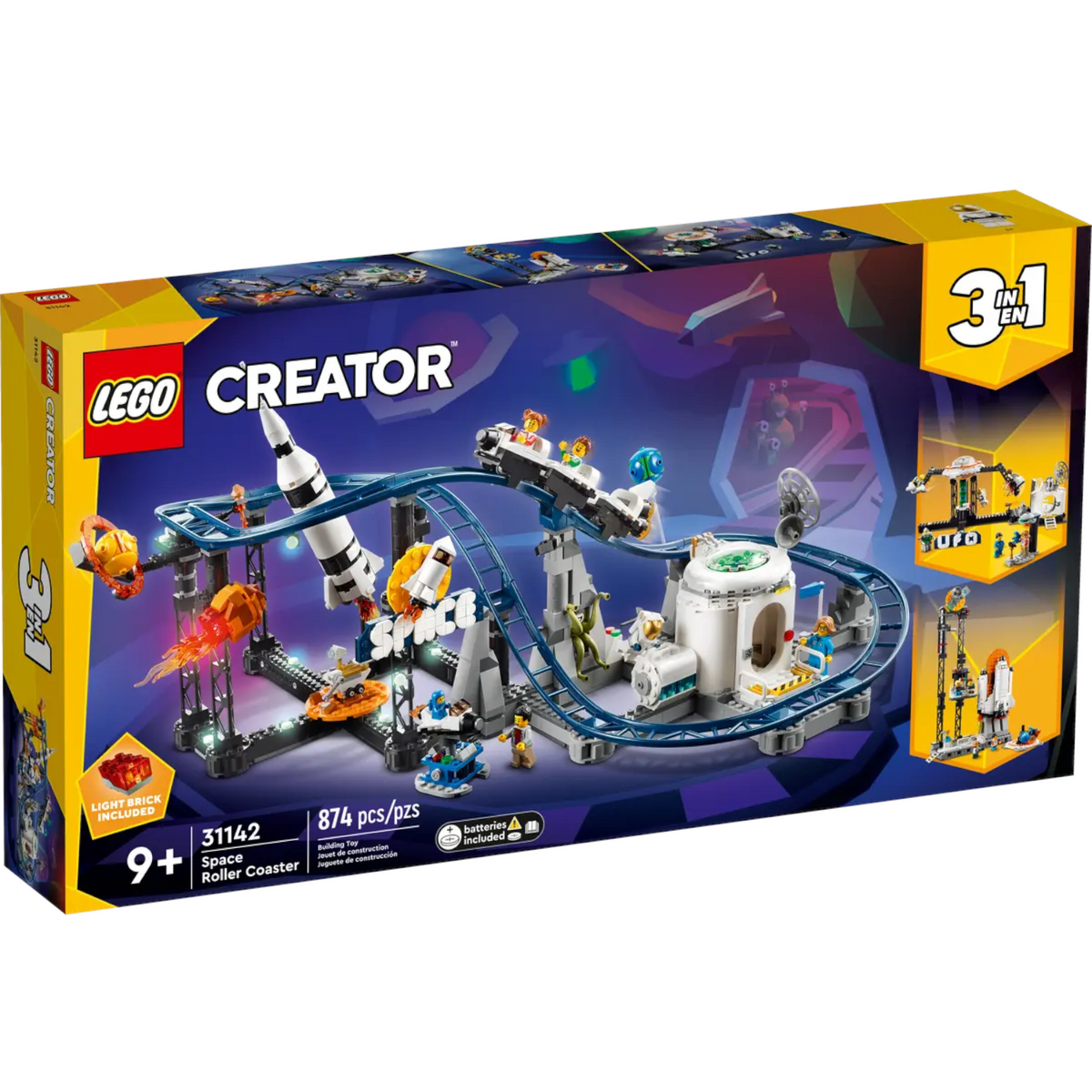 LEGO 31142 Creator Space Roller Coaster Castle Toys