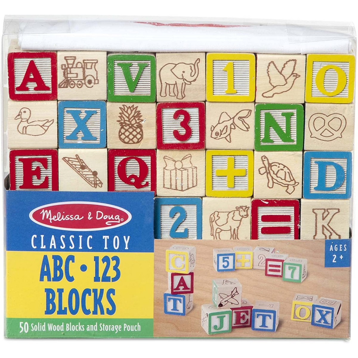 Melissa & Doug Classic Toy, ABC, 123 Blocks