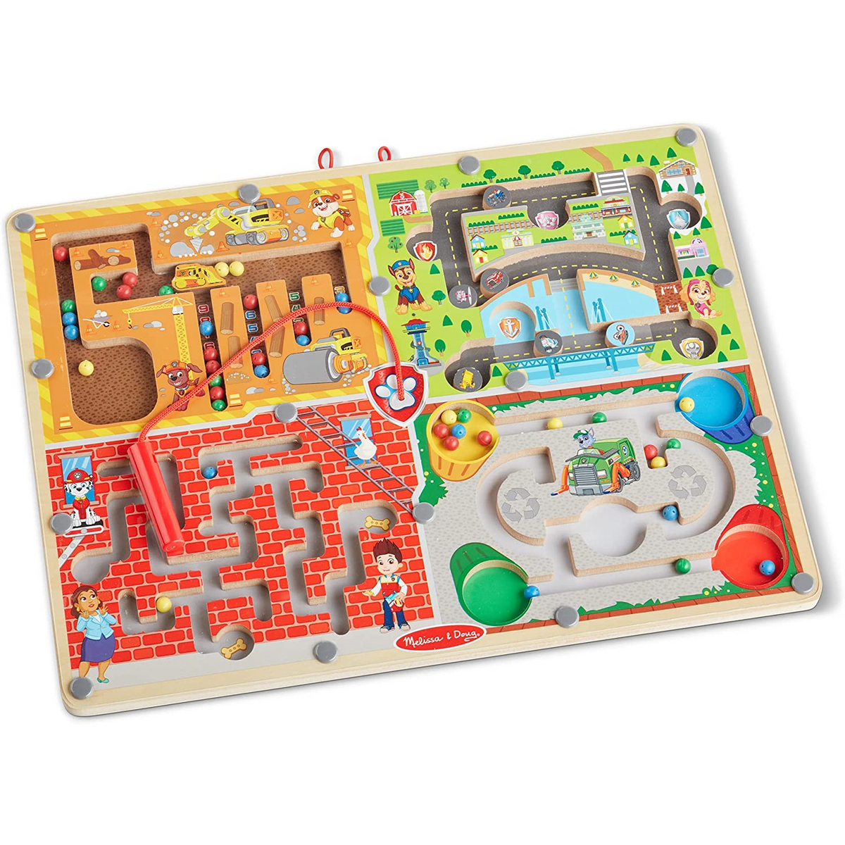 Melissa & Doug - 33324 | Paw Patrol: Magnetic 4-in-1 Maze – Castle