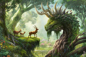 Ravensburger - 12000808 | The Forest Dragon Awakes 3000 PC Puzzle
