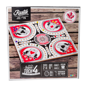 Rustik - 000128 | 4 Player Tock/Pachisi Game 12 InchRustik - 000128 | 4 Player Tock/Pachisi Game 12 Inch