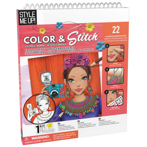 SpiceBox - 15873 | Style Me up Color & Stitch Kids Art Kit