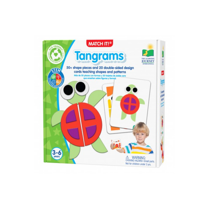 1 | Match It! Tangrams- Animal Pattern - 50 shaped pieces Pzz