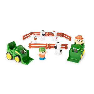 Tomy - 47669 | John Deere The Cows Are Out - Farm Toy Playset