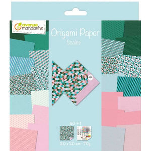Avenue Mandarine - OR511C | Origami Paper - Scales