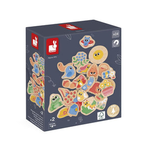 Janod - J09646 | Wooden Magnets - Garden