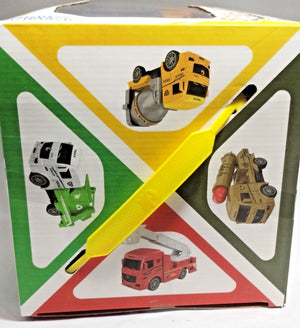 Mix Pull Back Engineering Trucks (16pc)