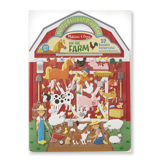 1 | Reusable Puffy Stickers: On The Farm