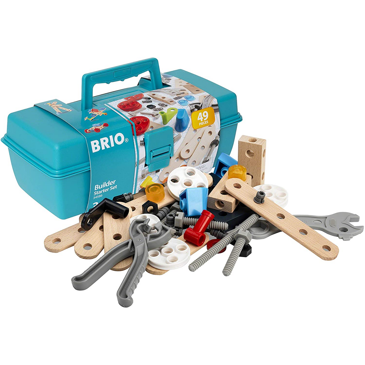 BRIO - 34586 | Builder: Starter Tool Box Set (48 Pieces) – Castle Toys
