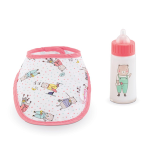 Corolle - 140680 | 14" & 17" Bib and Magic Milk