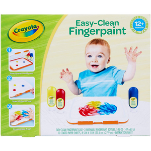 Crayola - 80-6911 | Easy-Clean Finger Paint