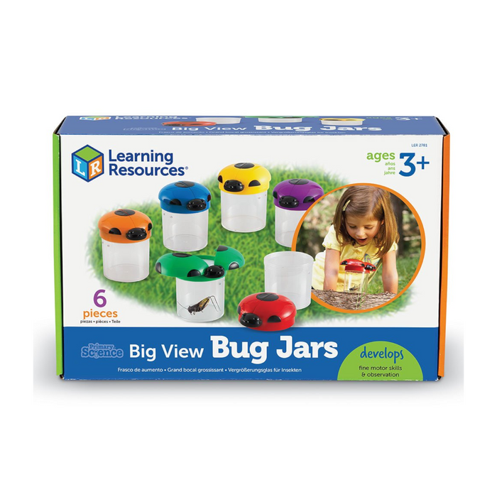 Learning Resources - LER2781 | Big View Bug Jars (6 Pieces)