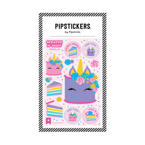 Pipsticks - AS002728 | Scratch 'n Sniff Sticker: Unicorn Cake
