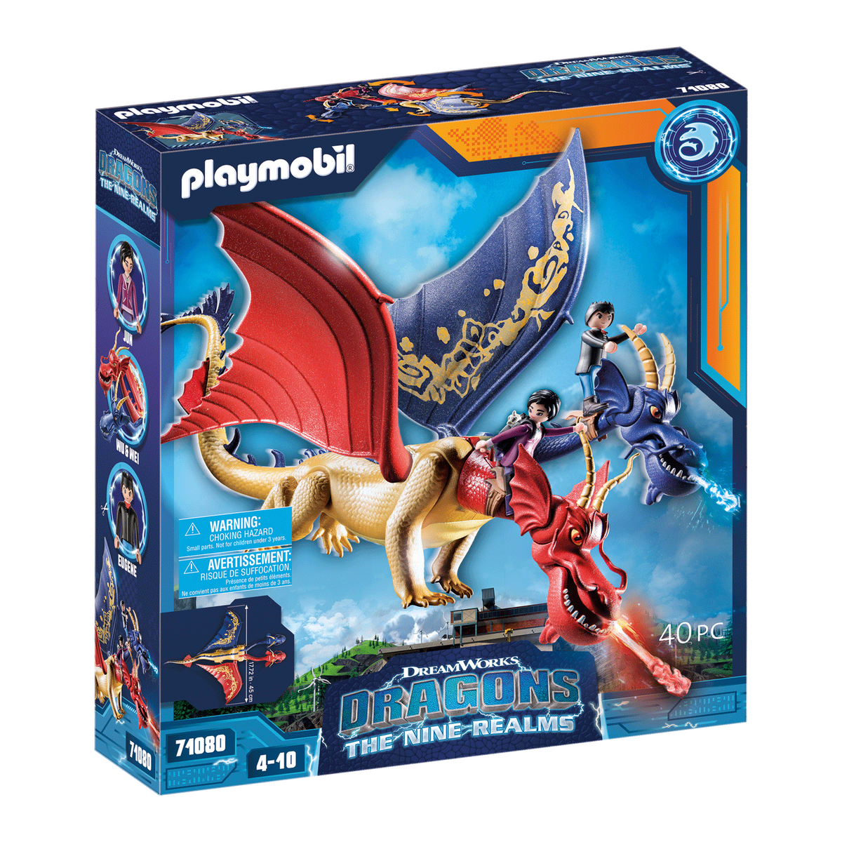 Playmobil - 71080 | Dragons: The Nine Realms - Wu & Wei with Jun