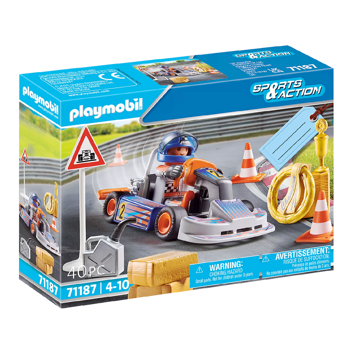 Playmobil - 71187 | Sports & Action: Go-Kart Racer Gift Set – Castle