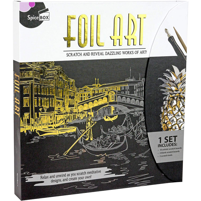120 | Foil Art - Scratch and Reveal Dazzling Works of Art! V2B