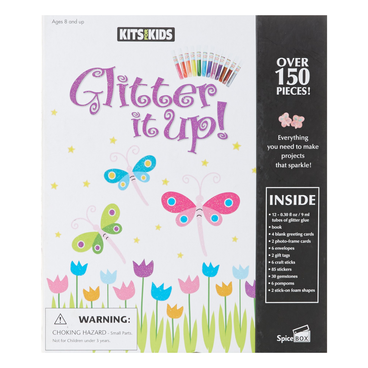 SpiceBox Children's Activity Kits for Kids Glitter & Sparkle for Girls Ages  8+, 19 Sparkly Projects