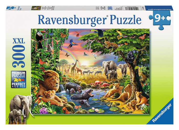 Ravensburger - 13073 | Evening at the Waterhole - 300 Piece Puzzle