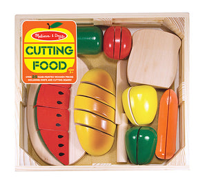 Melissa & Doug 10487 Wooden Cutting Play Food Set
