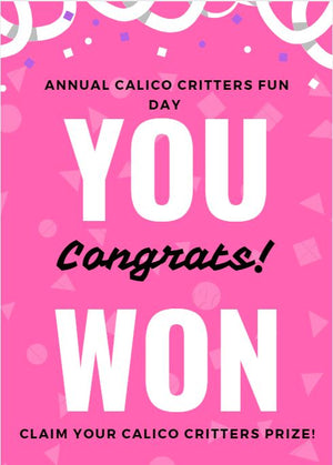 Calico Critters FUN DAY Raffle Winner!
