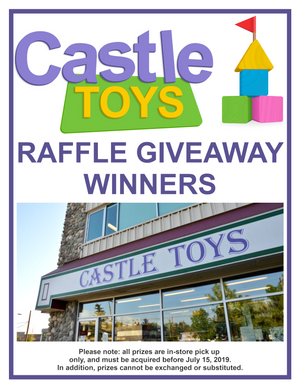 Castle Toys Raffle Giveaway Winners