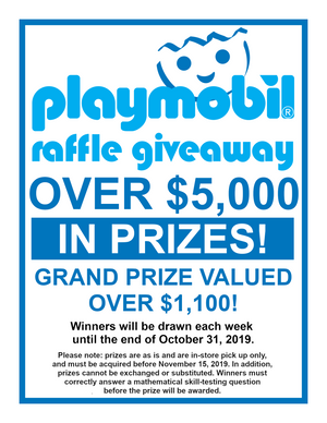 Castle Toys: Playmobil Raffle Giveaway - Grand Prize Winner!