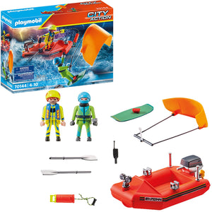 Playmobil - 70144 | City Action: Kitesurfer Rescue with Speedboat