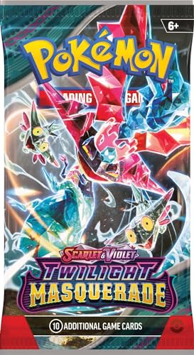 Pokemon Co. - 86340 | Pokemon SV6 Twilight Masquerade Booster Pack (One Per Purchase)