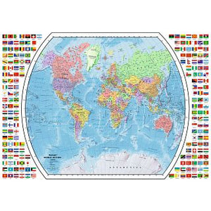 Ravensburger - 12000400 | Political World Map 1000 PC Puzzle