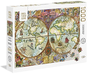 Trefl - 816901 | World Atlas Map - 1000 Piece Puzzle
