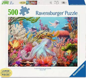 Ravensburger - 12001840 | Reef Life 500 PC Large Format Puzzle