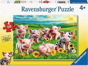 Ravensburger - 12004256 | Precious Piglets 60 PC Puzzle