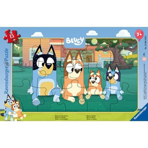 Ravensburger - 12004109 | Bluey & Family 15 PC Framed Puzzle