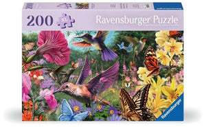 Ravensburger - 12001369 | Hummingbirds & Butterflies 200 PC Puzzle