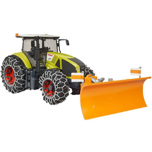 Bruder - 03018 | Claas Axion 950 with Snow Plow Chains/ Snow Plow Blade