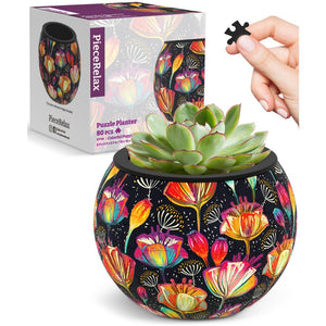 Colorful Poppies - Puzzle Pot