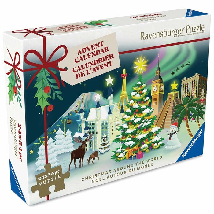 Ravensburger - 12004246 | 2025 Christmas Puzzles Advent Calendar 24x54 Piece Puzzles