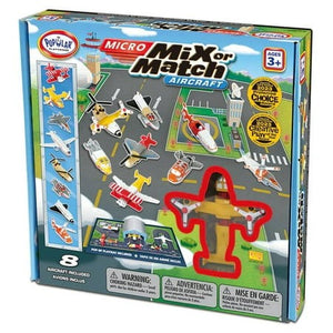 Popular Playthings - PP-60352 | MICRO Mix or Match Vehicles Aircraft (Bilingual)