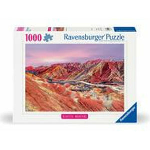 Ravensburger - 12000252 | Beautiful Mountains: Rainbow Mountains China 1000 PC Puzzle