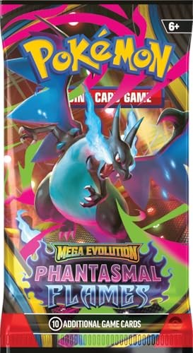 Pokemon Co. - 14335 | Pokemon ME02 Phantasmal Flames Booster Pack (One Per Purchase)