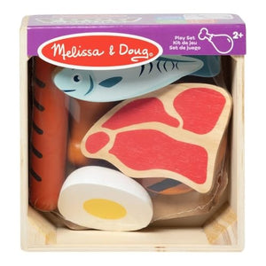 Melissa & Doug - 6073131 | Wooden Food Groups - Protein