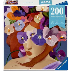 Ravensburger - 12001779 | Puzzle Moments: Flower Heads Violet - 200 PC Puzzle